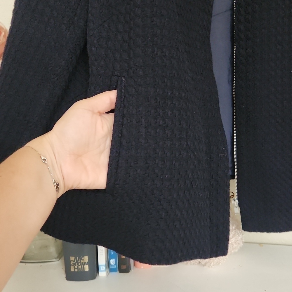Talbots Knit Jacket  Size 14 Petite Contemporary Career Formal Sophisticated - Picture 15 of 16